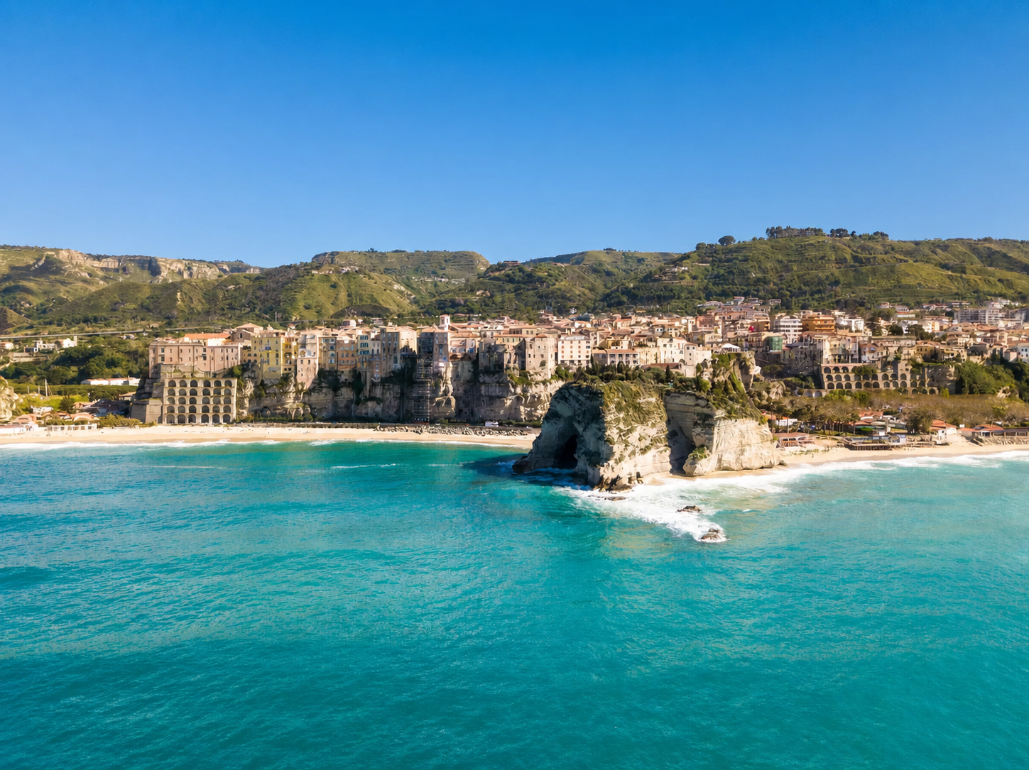 Vista aerea di Tropea, Costa degli Dei, Calabria
